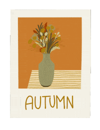 Fall Season Illustration Sticker