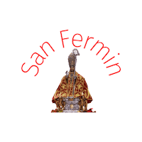 San Fermin Fiestas Sticker by la librería de la estafeta