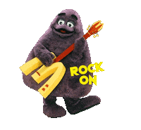 Rock On Sticker Sticker by fadedmirage