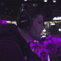 rokkr look esports pew pew eye contact GIF