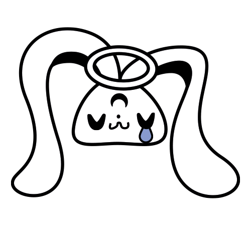 Moon Bunny Sticker