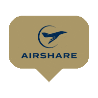 FlyAirshare logo travel like plane Sticker
