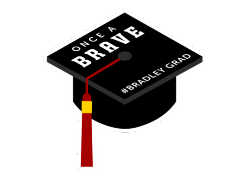 Commencement Sticker by Bradley University