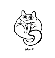 Fat Cat Spinning Sticker by Vucka