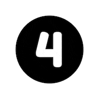 Number Blanco Sticker