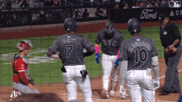 Celebrate Home Run GIF by New York Mets