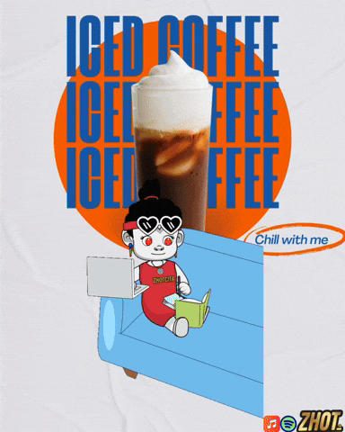 Coffee Time Cold Brew GIF by Zhotcita