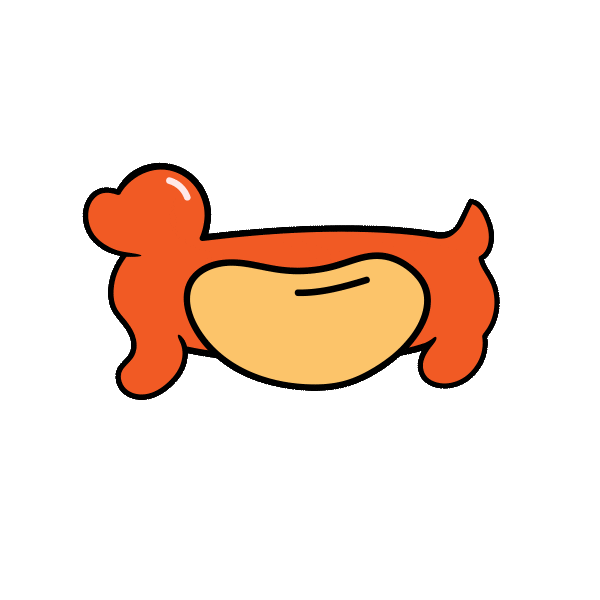 Hot Dog Sticker by Sunshine Mills