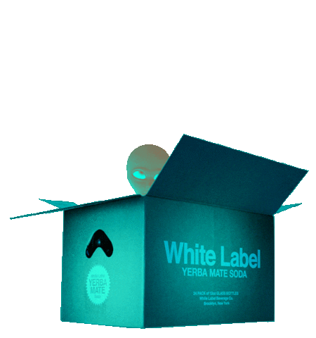 white label alien Sticker by White Label Yerba Mate Soda