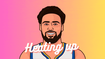 Heating Up Golden State Warriors GIF