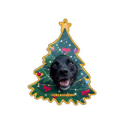 Dog Christmas Sticker