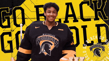 Black And Gold Celebration GIF by Waterloo Warriors