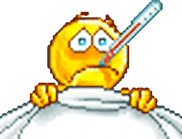 sick get well soon STICKER