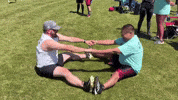 Teamwork Stretching GIF by CLUBWAKA