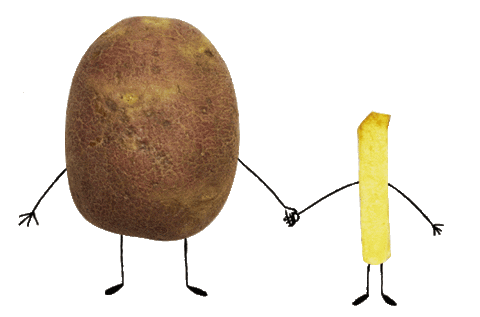 French Fries Papa Sticker by cintascotch