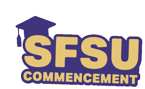 Graduation Grad Sticker by San Francisco State University
