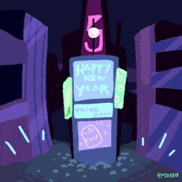 New Year Pizza GIF by Animation Domination High-Def