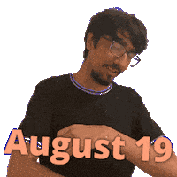 August 19Th Sticker