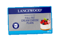 lancewooddairy quality time cream cheese lancewood full fat Sticker