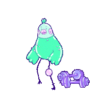 Bird Yeti Sticker by YK Animation Studio