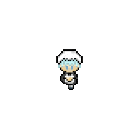 Yumeki_Sawada_art pixel pixel art maid yumekipixelart Sticker