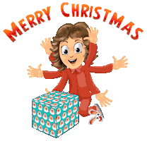 Merry Christmas Sticker by Bill Greenhead