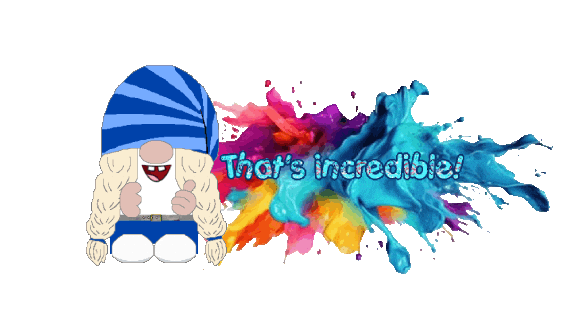 Gnome Words Of Encouragement Sticker