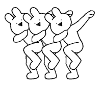Dance うさぎ Sticker by すこぶる動くウサギ