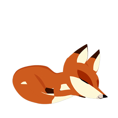 Sleepy Cartoon Fox Sticker by Puffin Rock