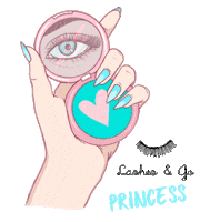 lashesandgo vegan mirror lashes eyelashes Sticker