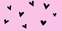 onefranshow love celebrate black hearts GIF