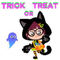 Happy Trick Or Treat Sticker by Jiligaga