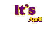Its April Sticker by OpticalArtInc.