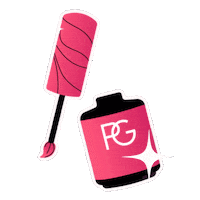 PinkGellac girl shine nails slay Sticker