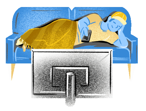 Movie Binging Sticker by IMDb