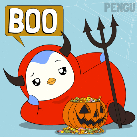 Trick Or Treat Halloween GIF by Pudgy Penguins