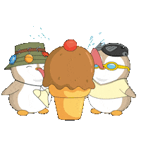 Ice Cream Summer Sticker by Pudgy Penguins