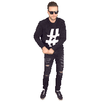 neuton dance party move hashtag Sticker