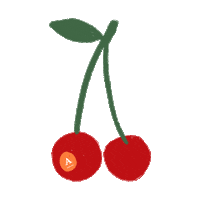 Fruit Cherry Sticker by Anthropologie