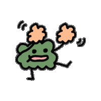 TurleyTurley character cheering 귀여운 캐릭터 Sticker