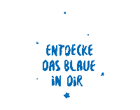 Waving Blue Whale Sticker by Entdecke das Blaue in Dir.