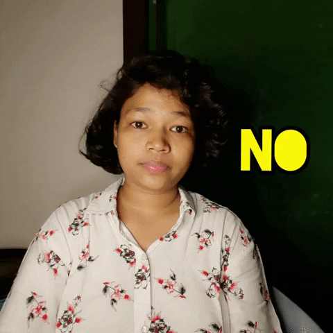 Disagree No Way GIF