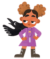 Witch Crow Sticker