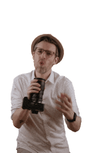 heymo_studio happy dancing hat canon Sticker