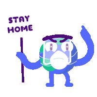 ManneNilsson 2020 serious stayhome healthcare Sticker