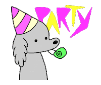 Party Dog Sticker by Jason Clarke