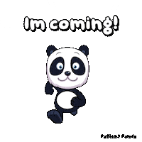 Panda Coming Sticker by VeeFriends