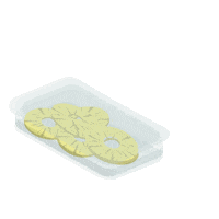 Pineapple パイナップル Sticker by snaq.me