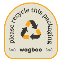 wagboopets design dogs recycle wagboo Sticker