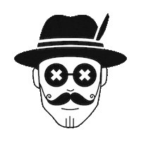 Logo Head Sticker by Banausenkollektiv